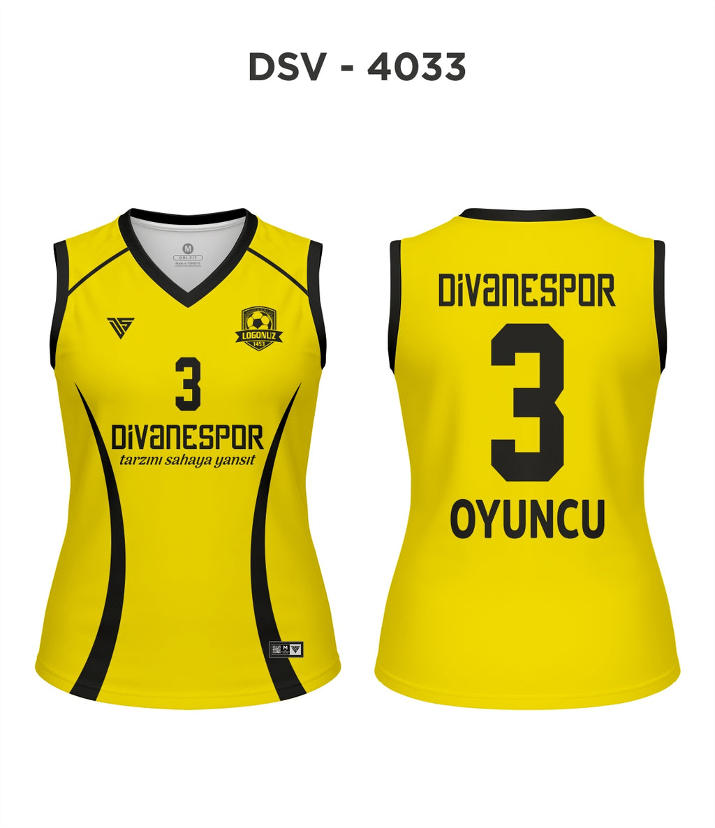 DSV 4033 Sarı-Siyah Voleybol Forma