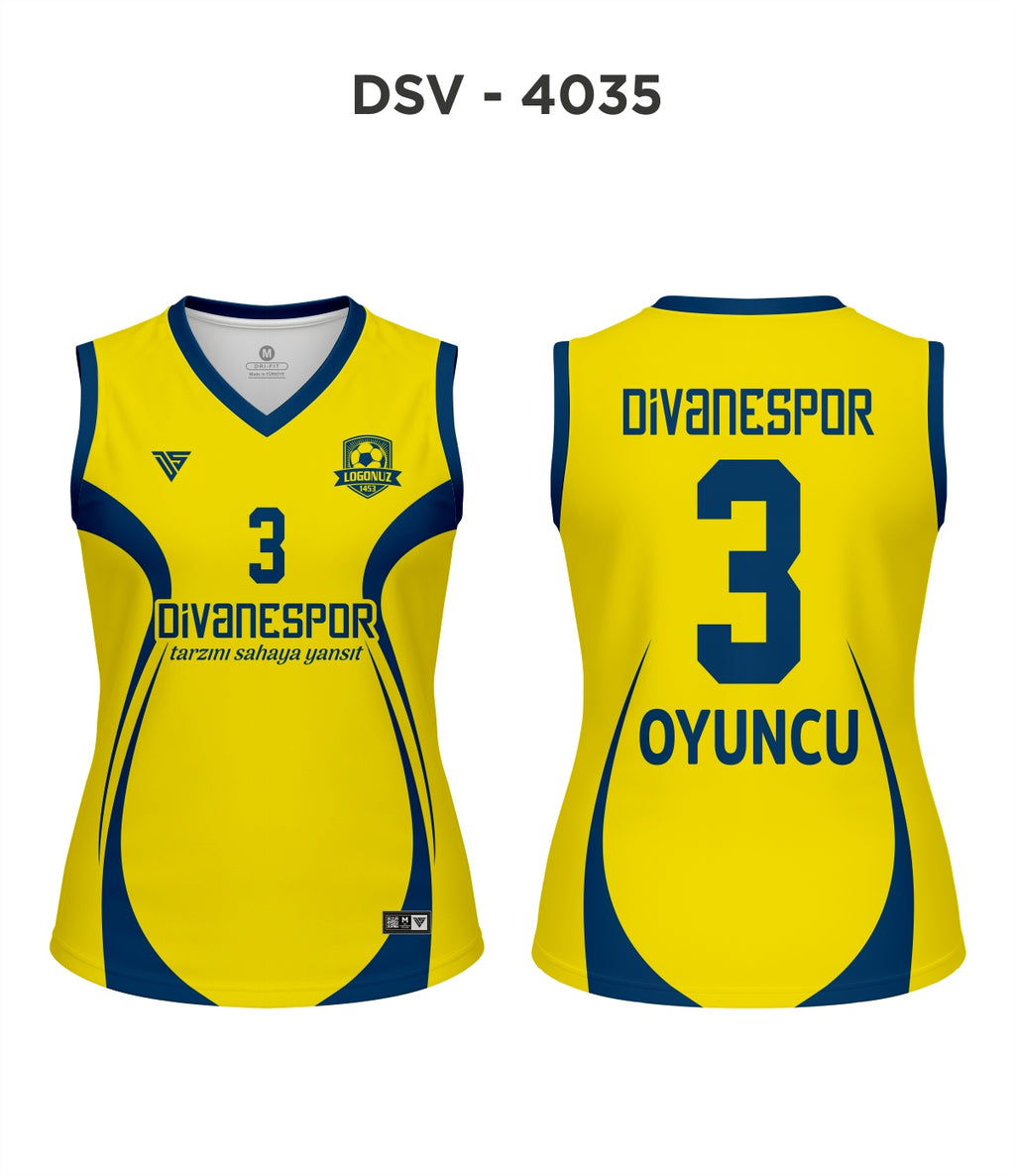 DSV 4035 Sarı-Lacivert Voleybol Forma