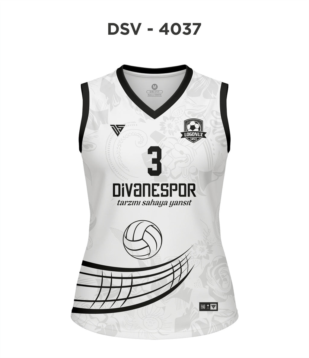 DSV 4037 Beyaz-Siyah Voleybol Forma
