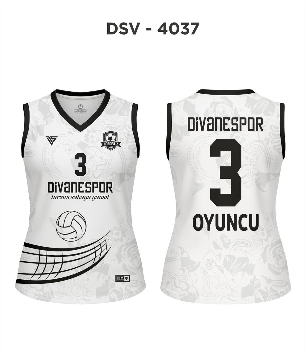 DSV 4037 Beyaz-Siyah Voleybol Forma