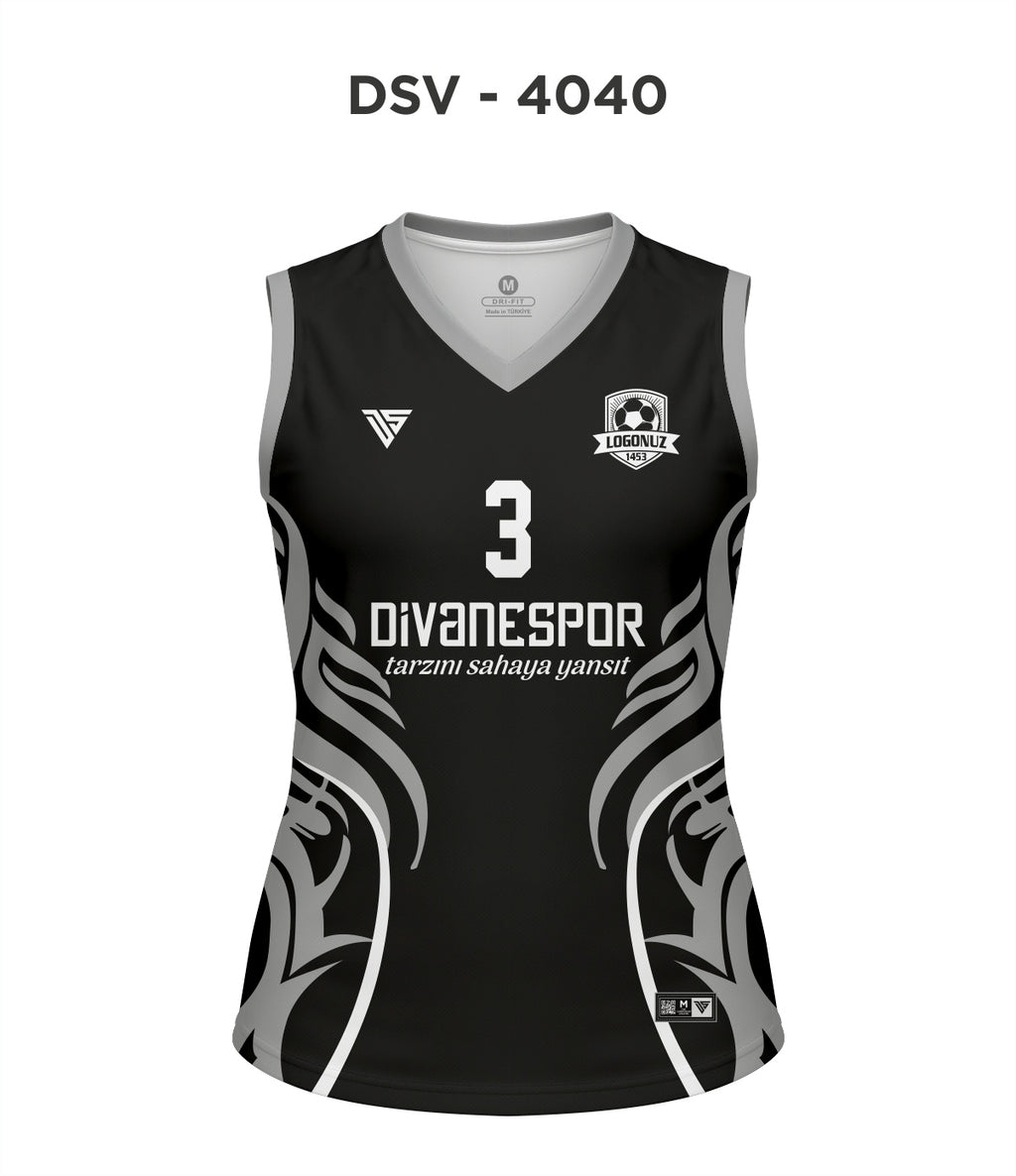 DSV 4040 Siyah-Gri Voleybol Forma