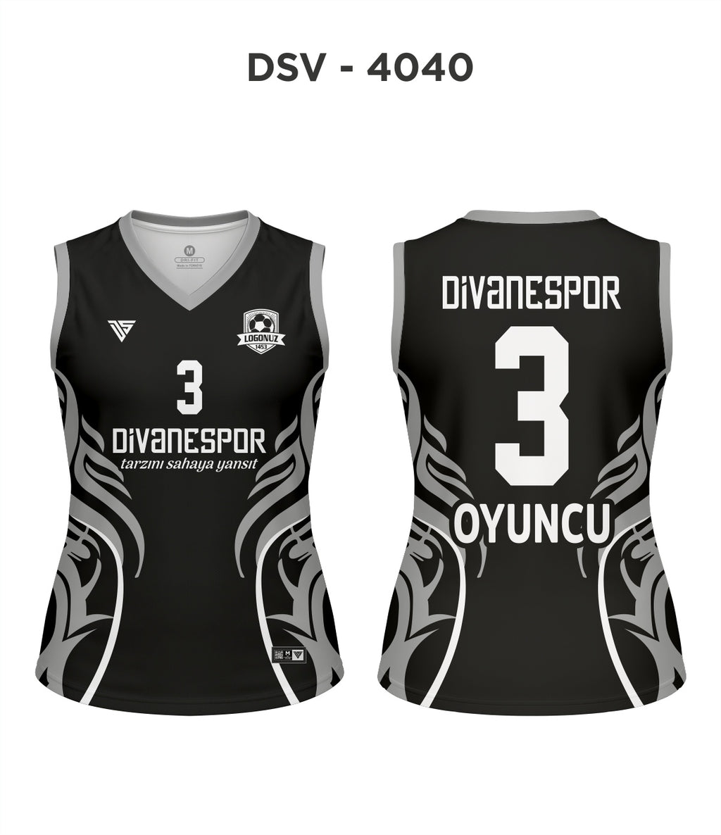 DSV 4040 Siyah-Gri Voleybol Forma