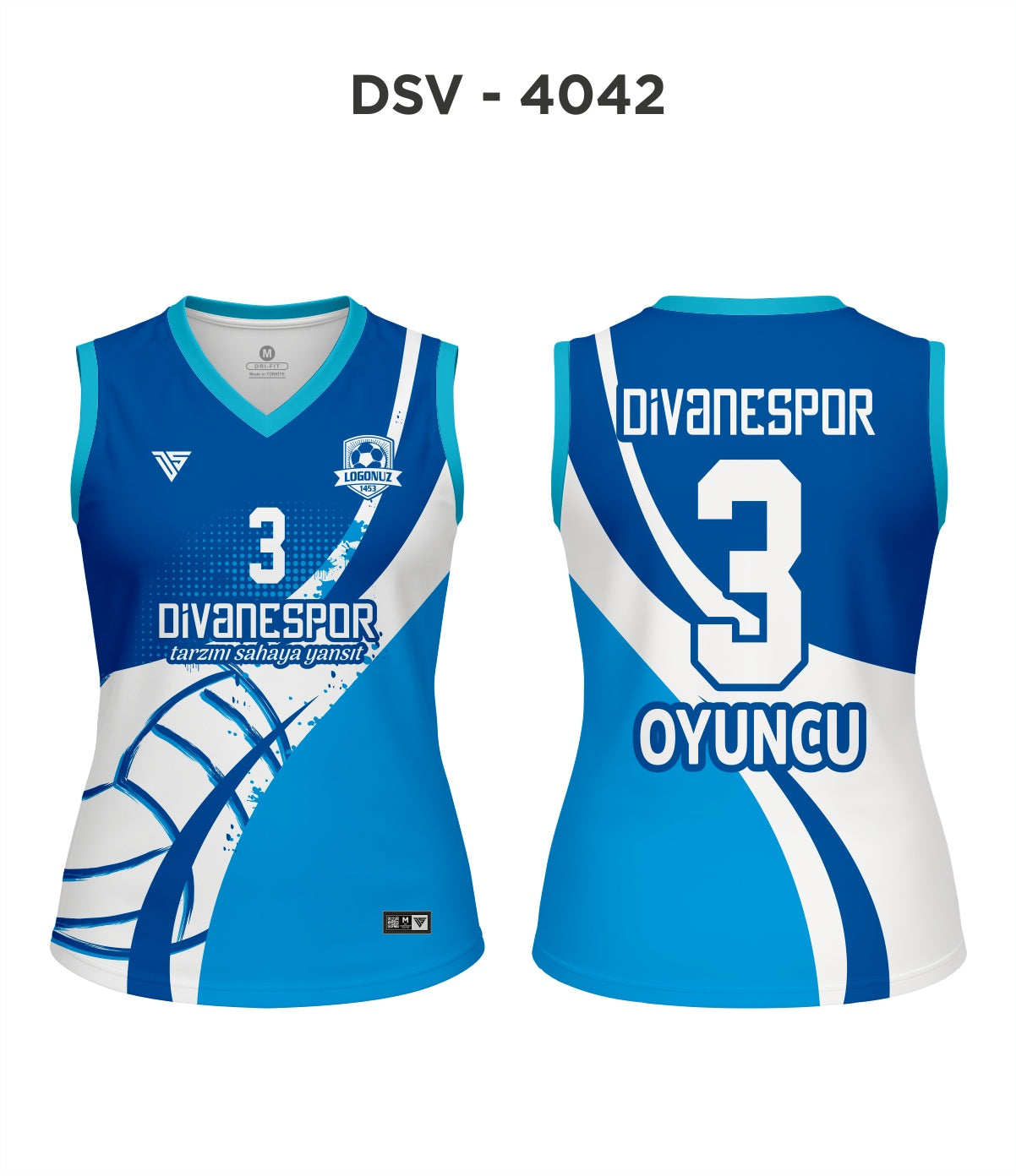 DSV 4042 Mavi-Turkuaz Voleybol Forma