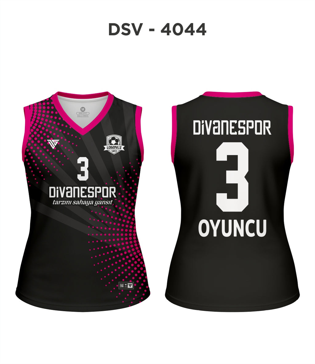DSV 4044 Siyah-Pembe Voleybol Forma