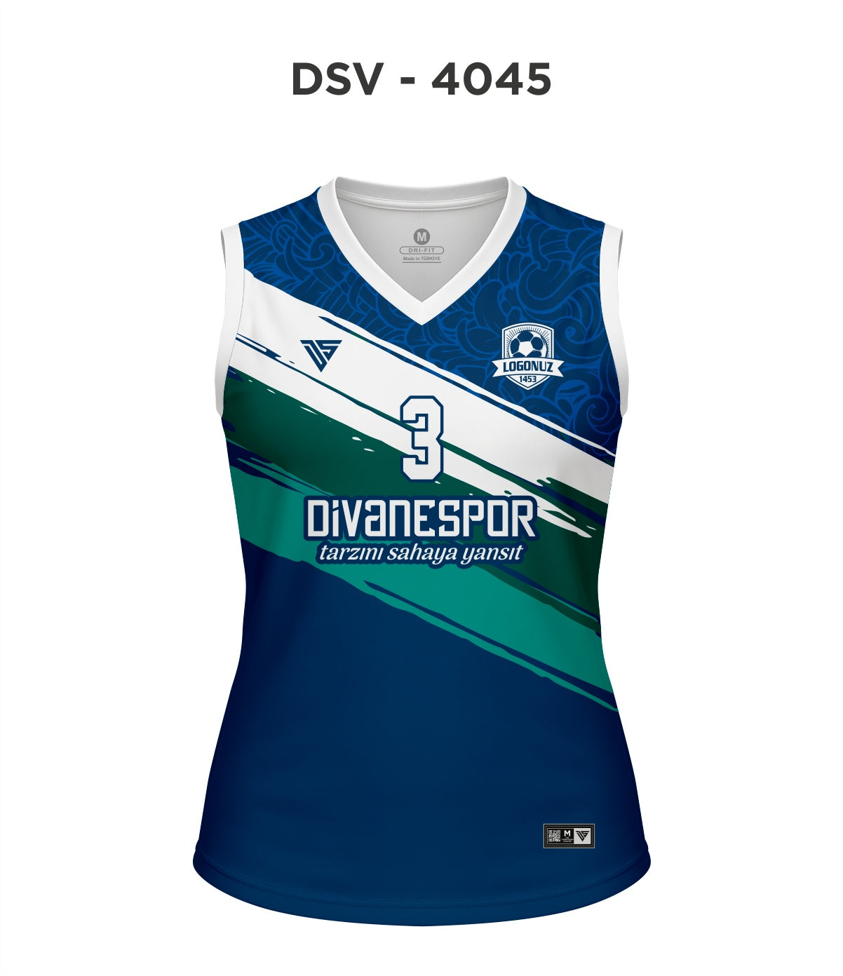 DSV 4045 Lacivert-Beyaz Voleybol Forma