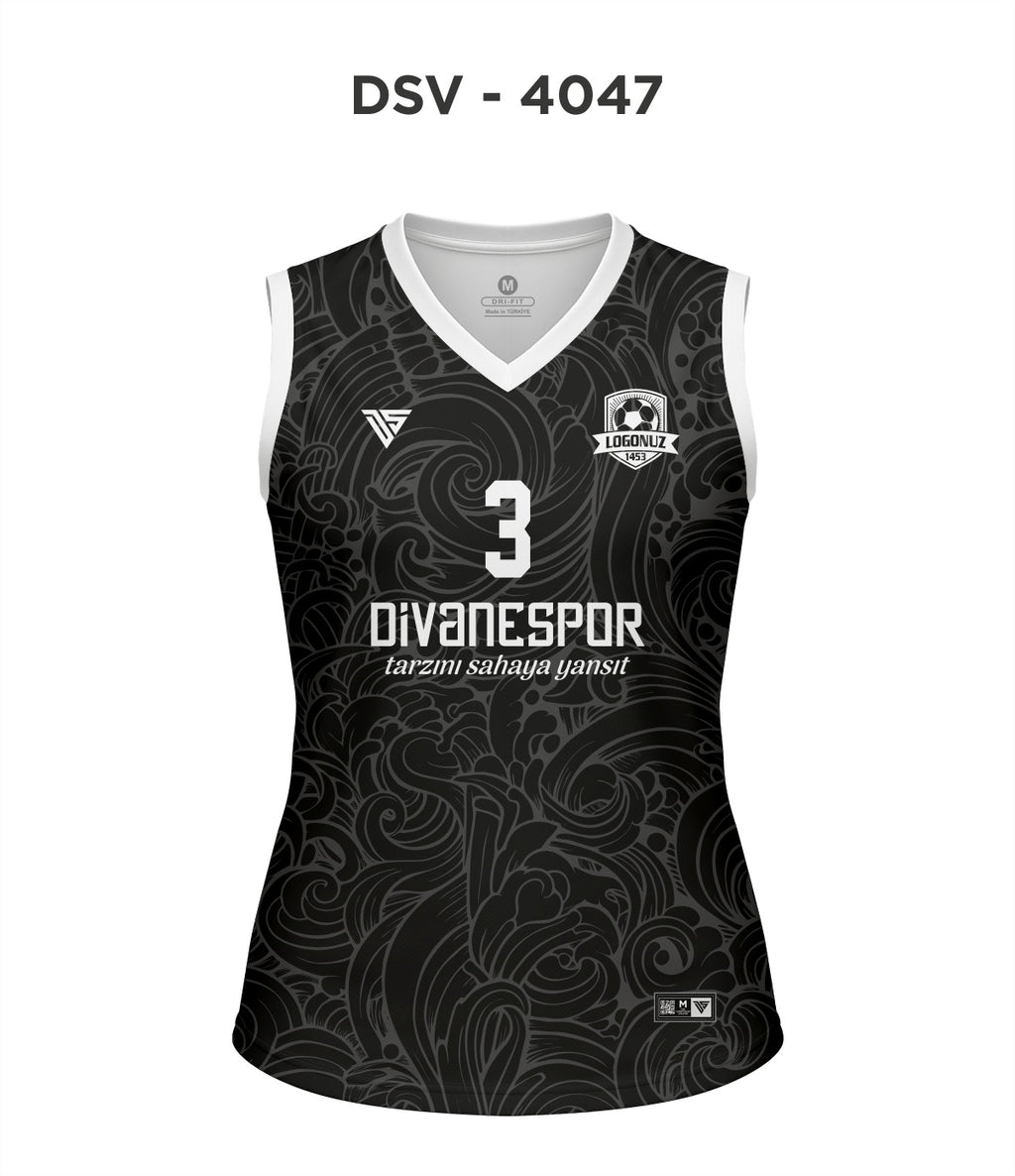 DSV 4047 Siyah-Beyaz Voleybol Forma