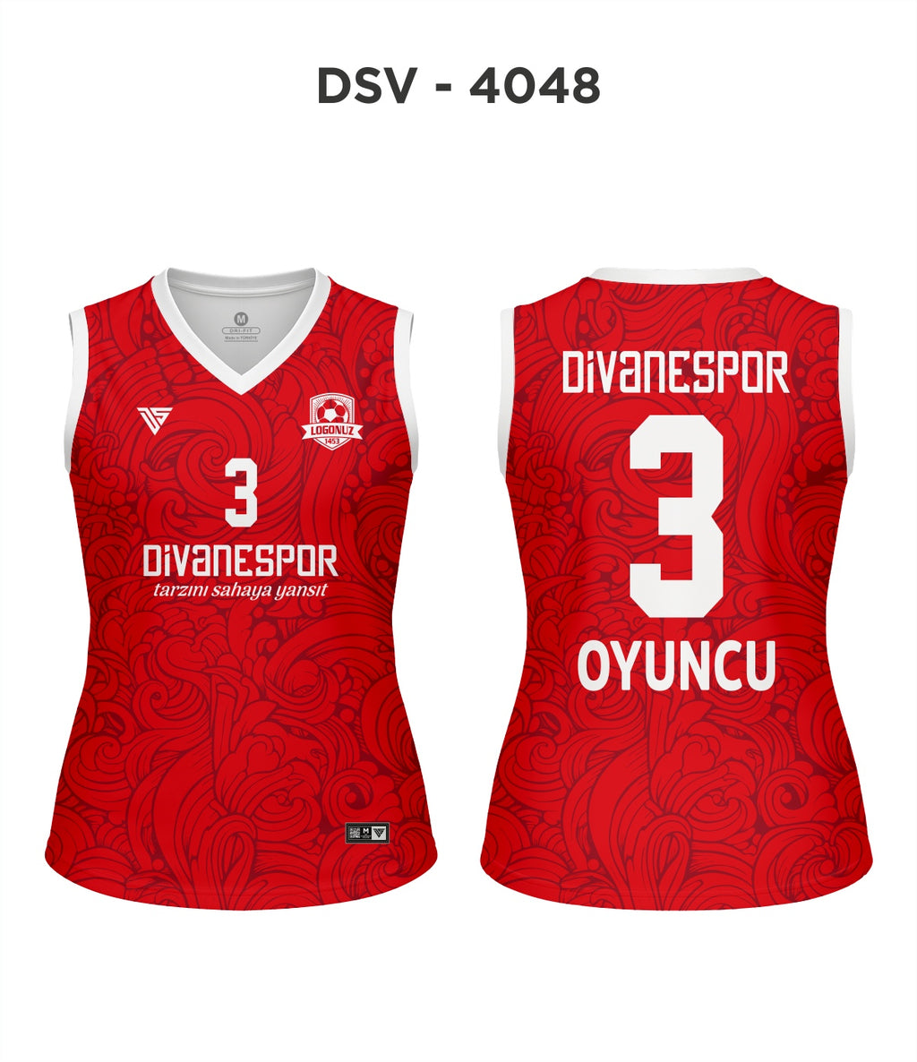 DSV 4048 Kırmızı-Beyaz Voleybol Forma