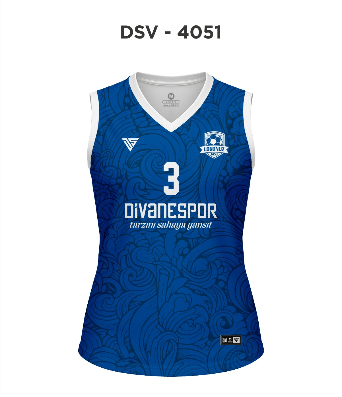 DSV 4051 Mavi-Beyaz Voleybol Forma