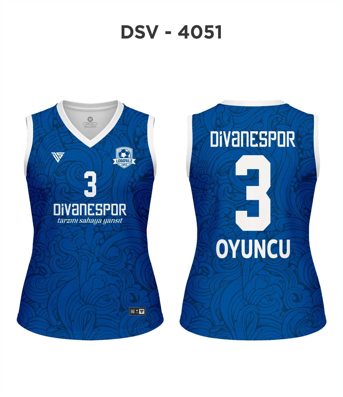 DSV 4051 Mavi-Beyaz Voleybol Forma