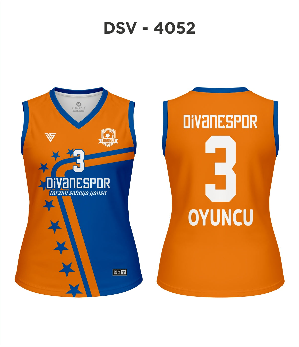 DSV 4052 Turuncu-Mavi Voleybol Forma