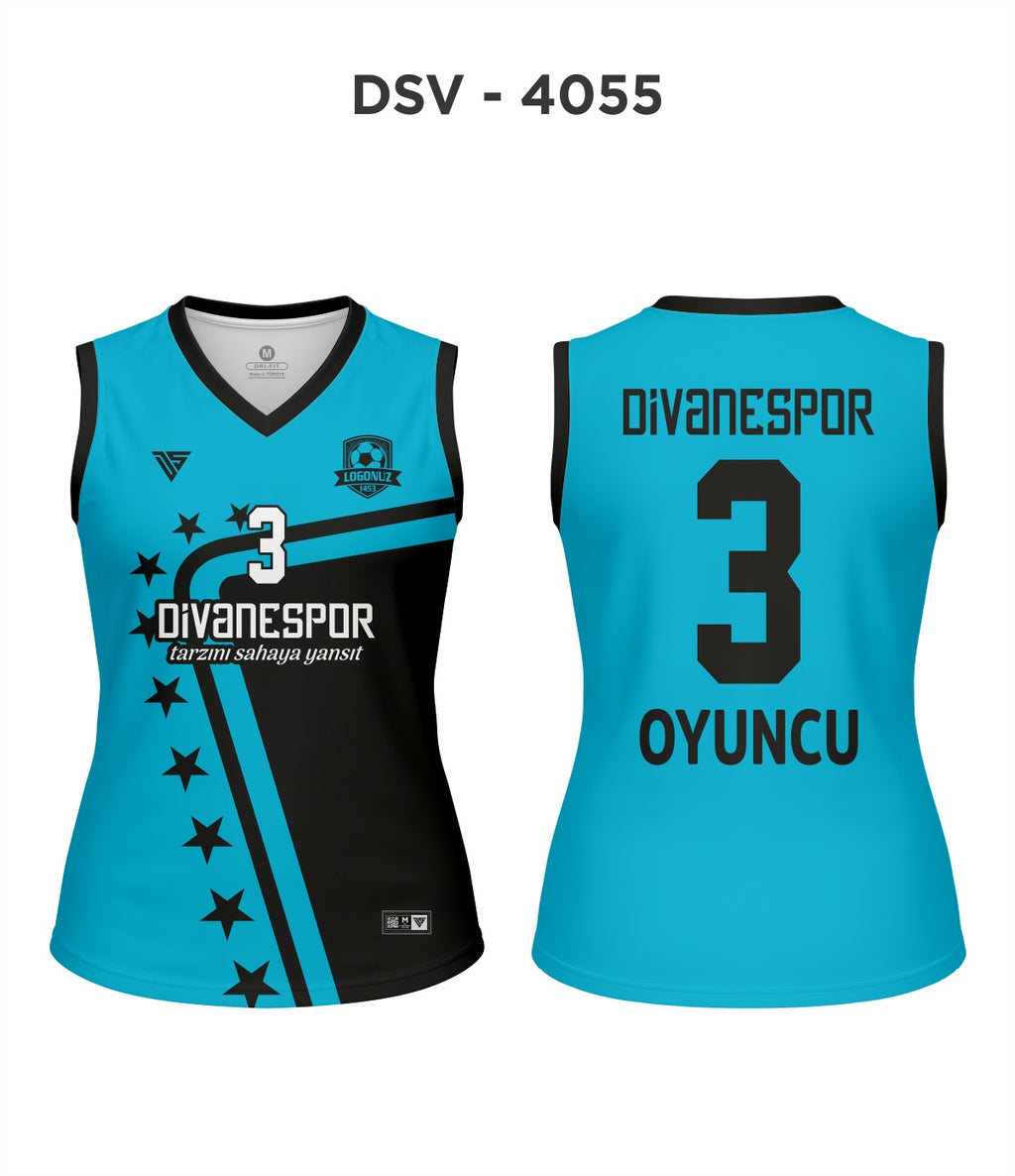 DSV 4055 Turkuaz-Siyah Voleybol Forma