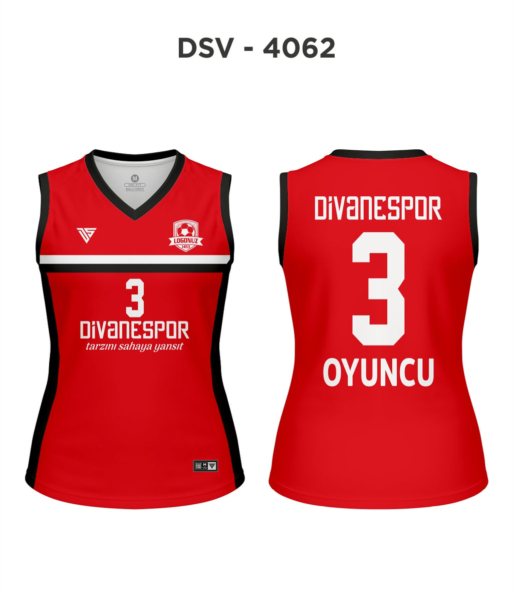 DSV 4062 Kırmızı-Siyah Voleybol Forma