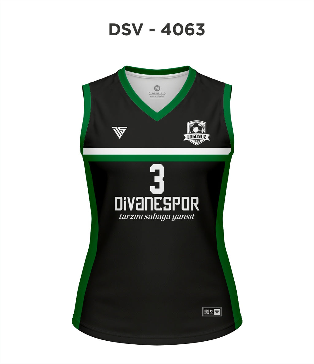 DSV 4063 Siyah-Yeşil Voleybol Forma