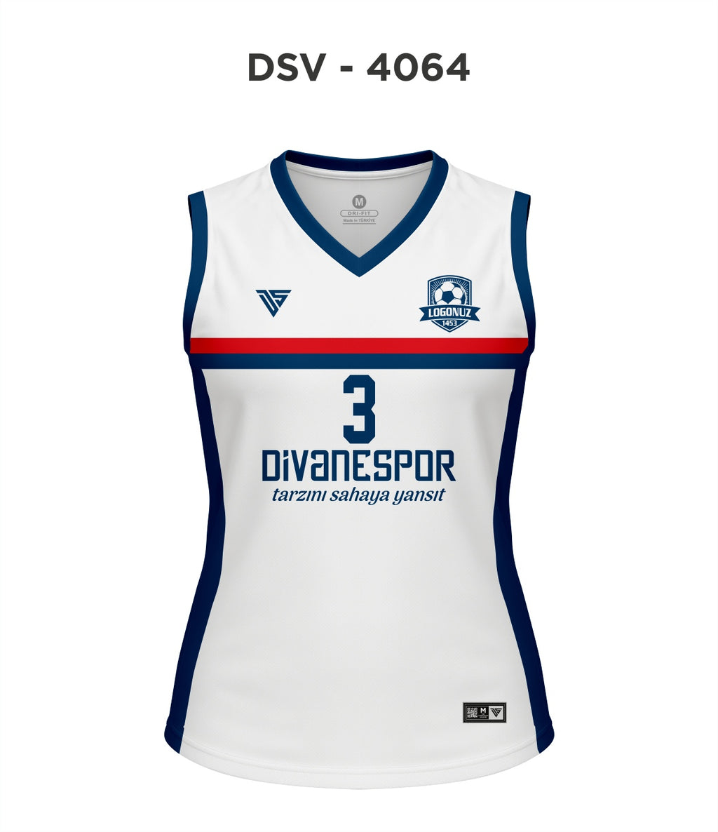 DSV 4064 Beyaz-Lacivert Voleybol Forma