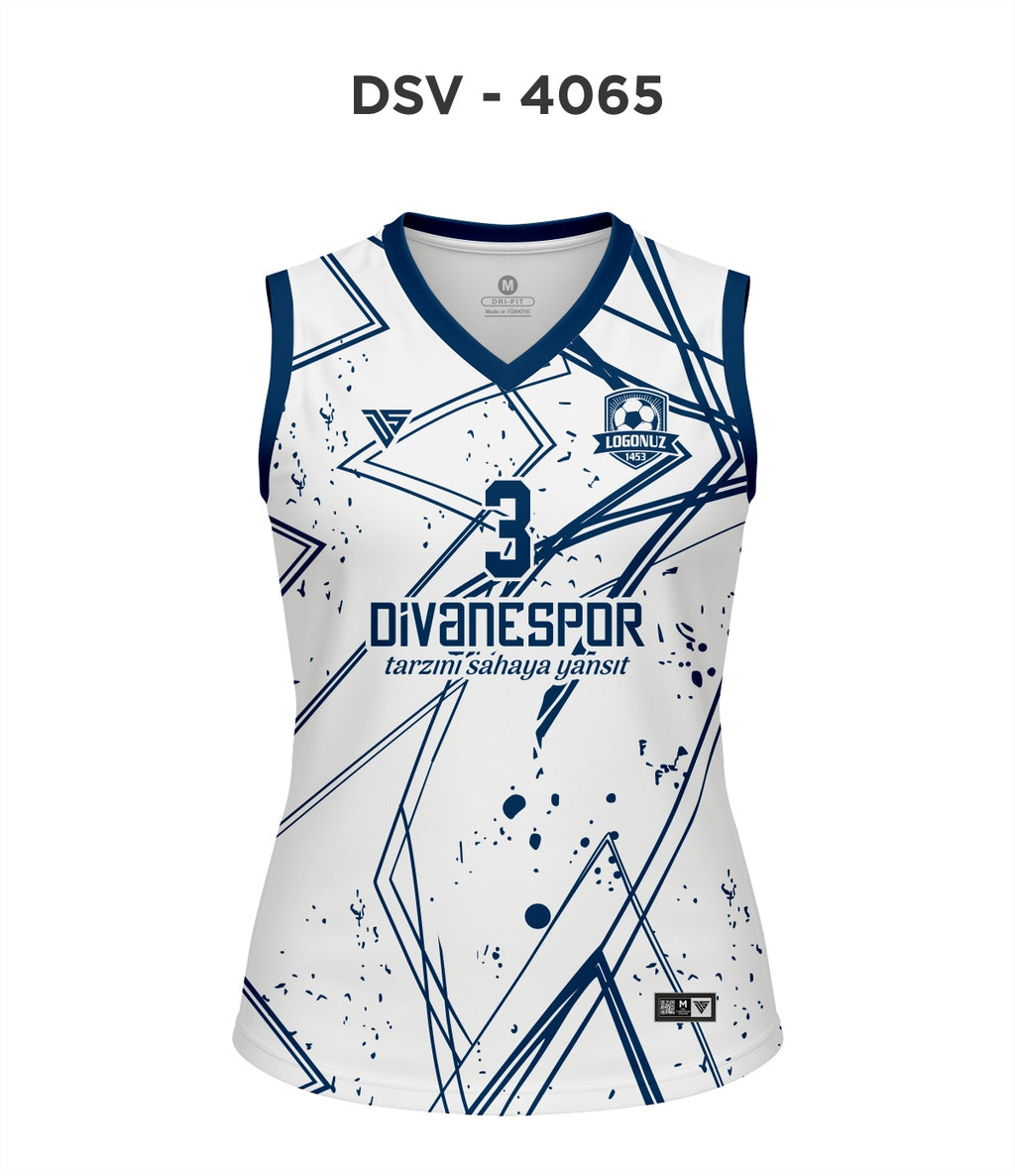 DSV 4065 Beyaz-Lacivert Voleybol Forma