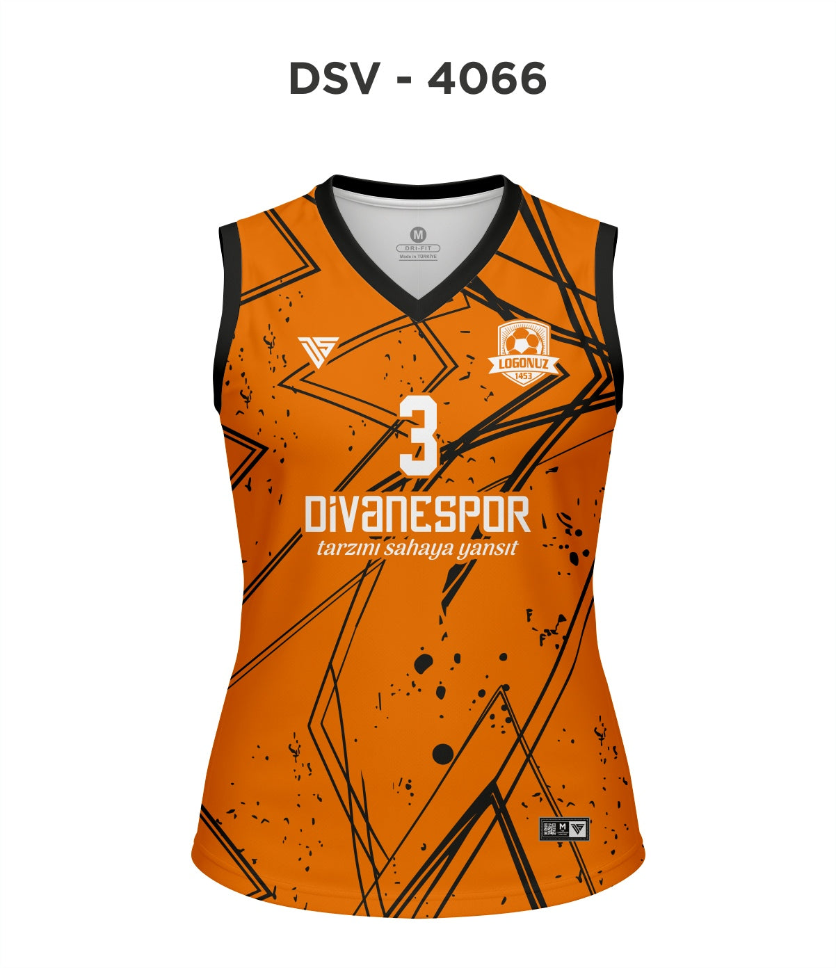 DSV 4066 Turuncu-Siyah Voleybol Forma