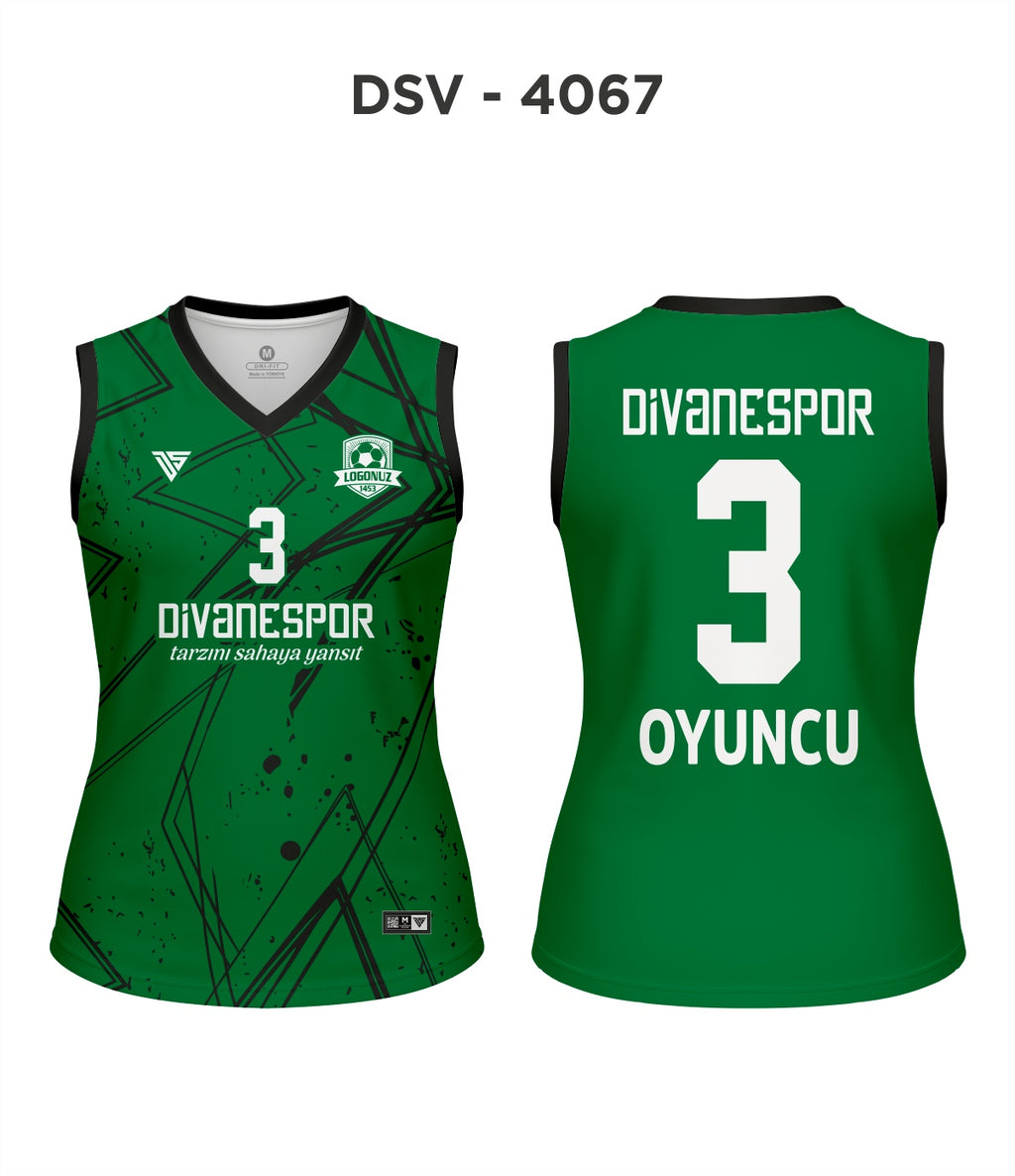 DSV 4067 Yeşil-Siyah Voleybol Forma