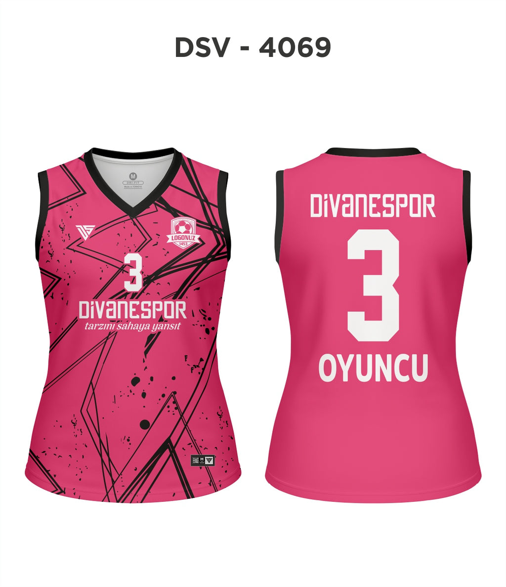DSV 4069 Pembe-Siyah Voleybol Forma