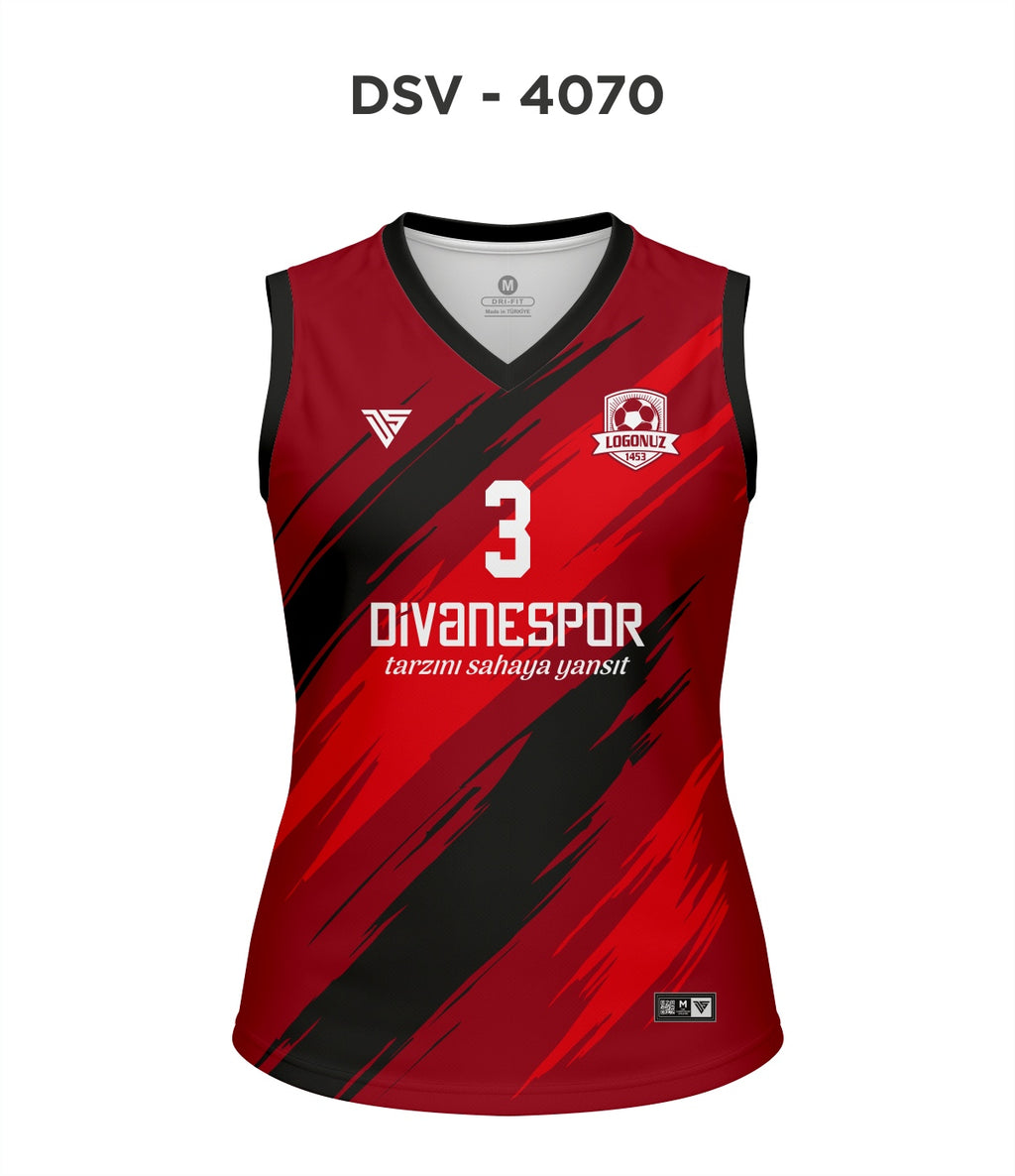 DSV 4070 Kırmızı-Siyah Voleybol Forma