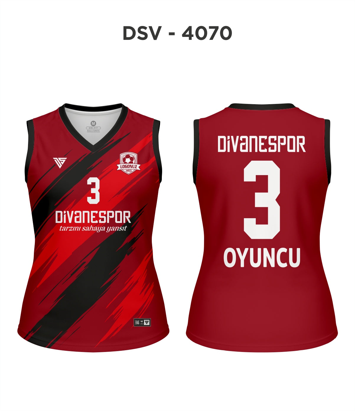DSV 4070 Kırmızı-Siyah Voleybol Forma