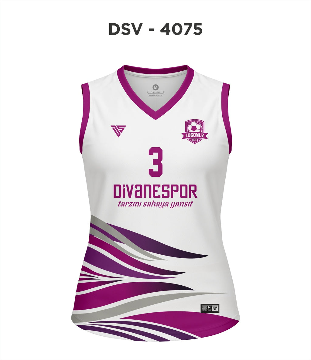 DSV 4075 Beyaz-Mor Voleybol Forma