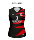 DSV 4081 Siyah-Kırmızı Voleybol Forma