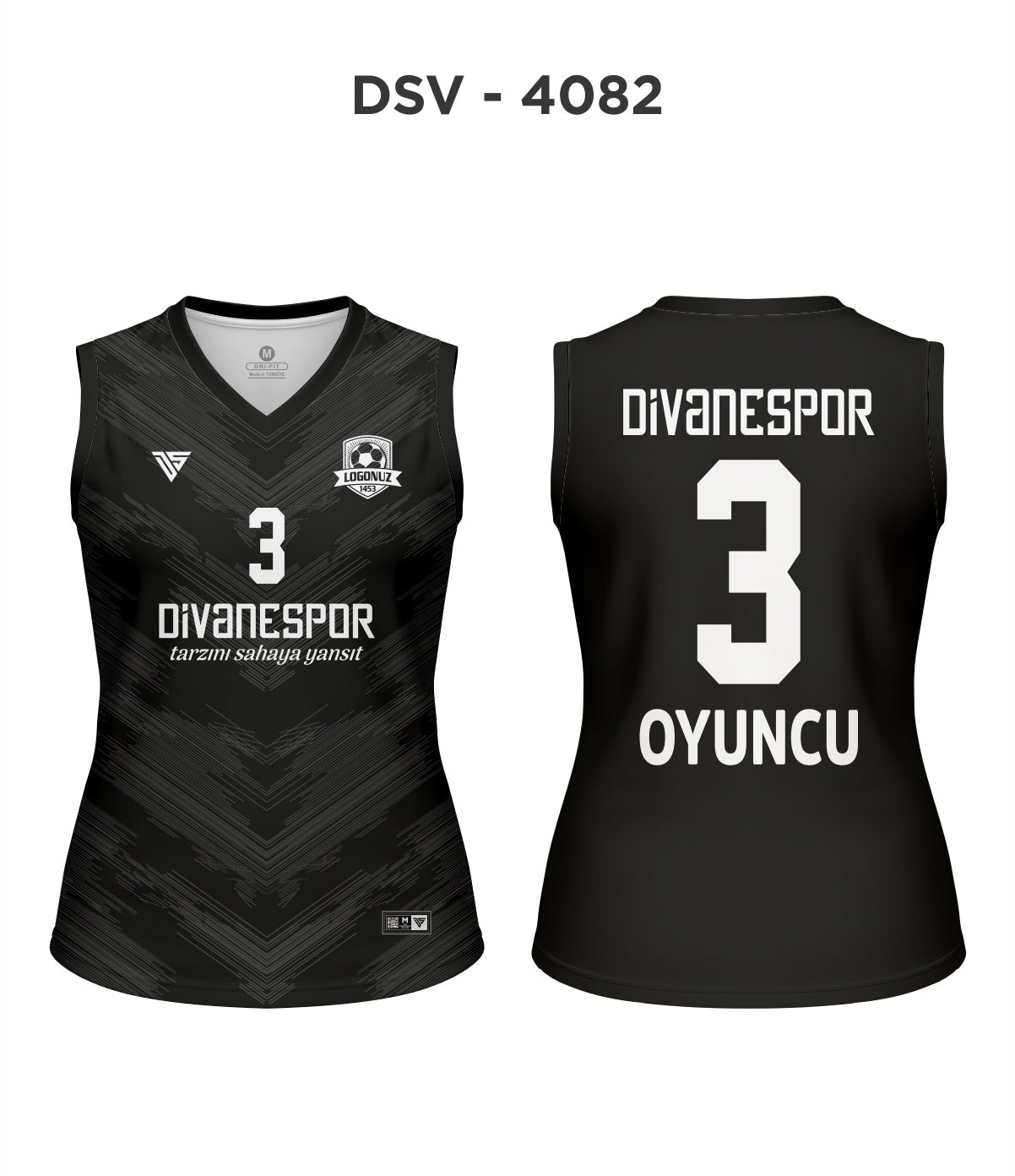 DSV 4082 Siyah-Antrasit Voleybol Forma