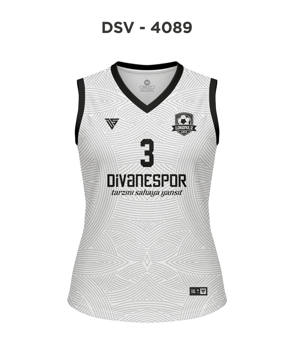 DSV 4089 Beyaz-Siyah Voleybol Forma