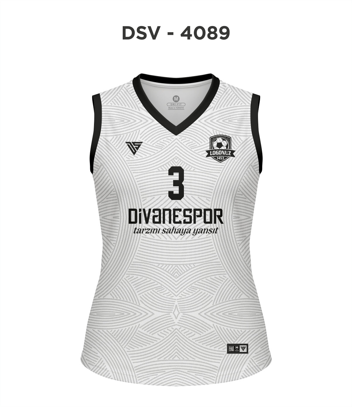 DSV 4089 Beyaz-Siyah Voleybol Forma