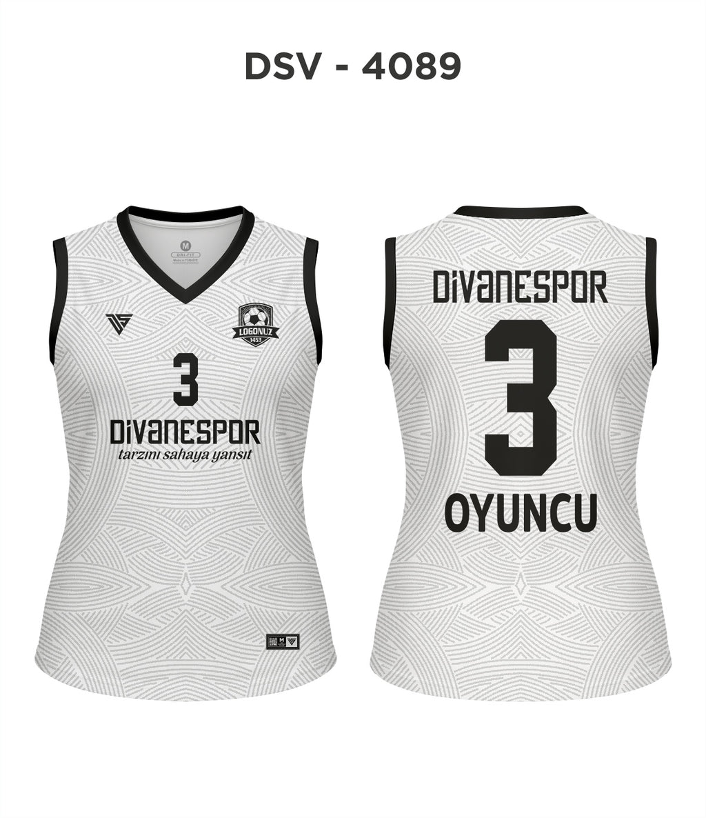 DSV 4089 Beyaz-Siyah Voleybol Forma
