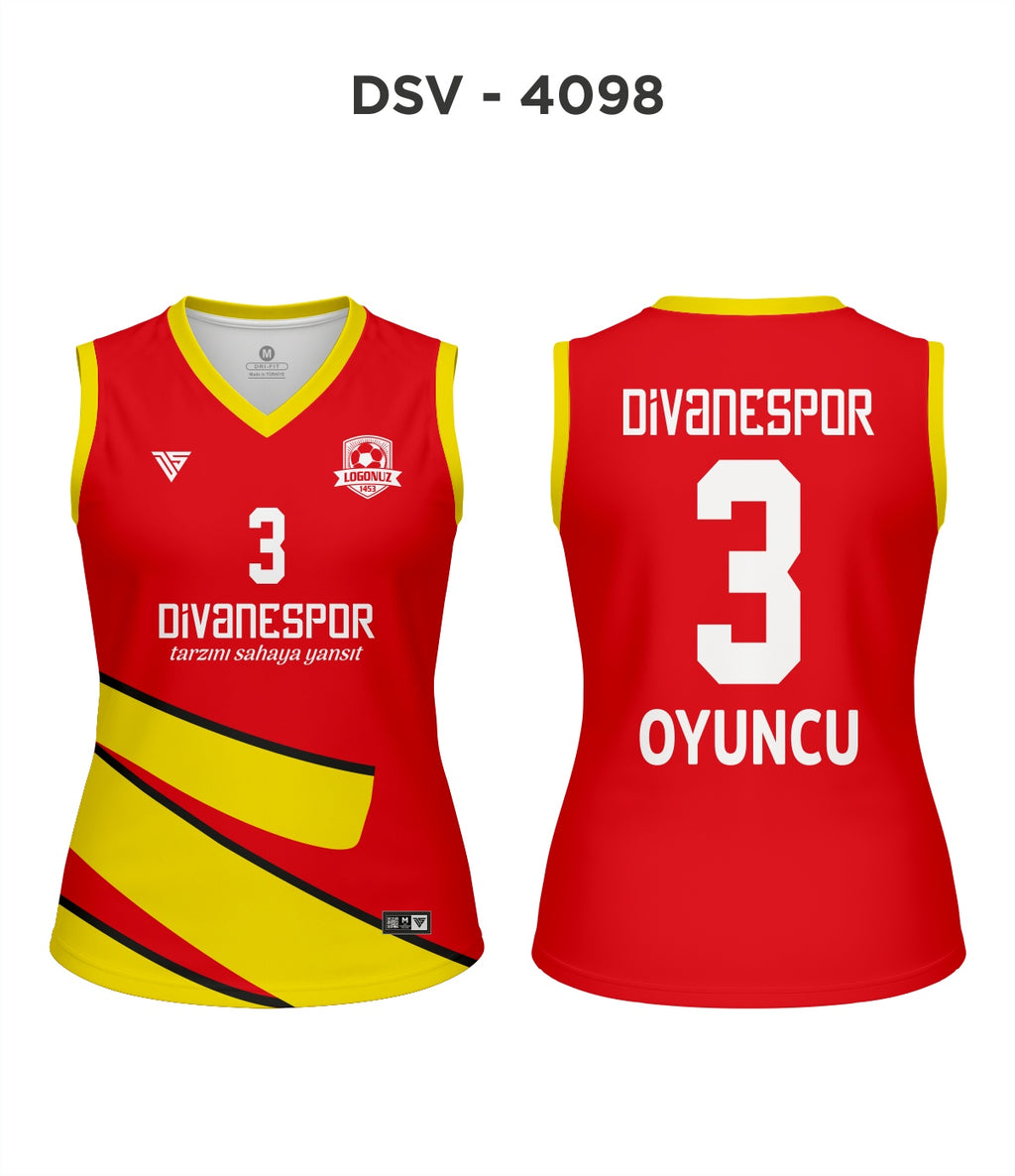 DSV 4098 Kırmızı-Sarı Voleybol Forma