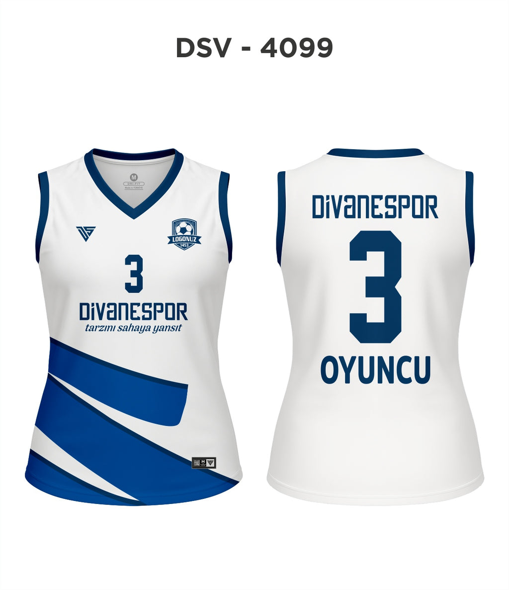 DSV 4099 Beyaz-Mavi Voleybol Forma