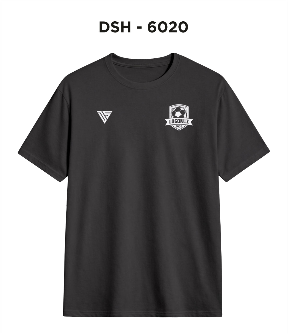 DSY 6020 Siyah 0 Yaka Tişört