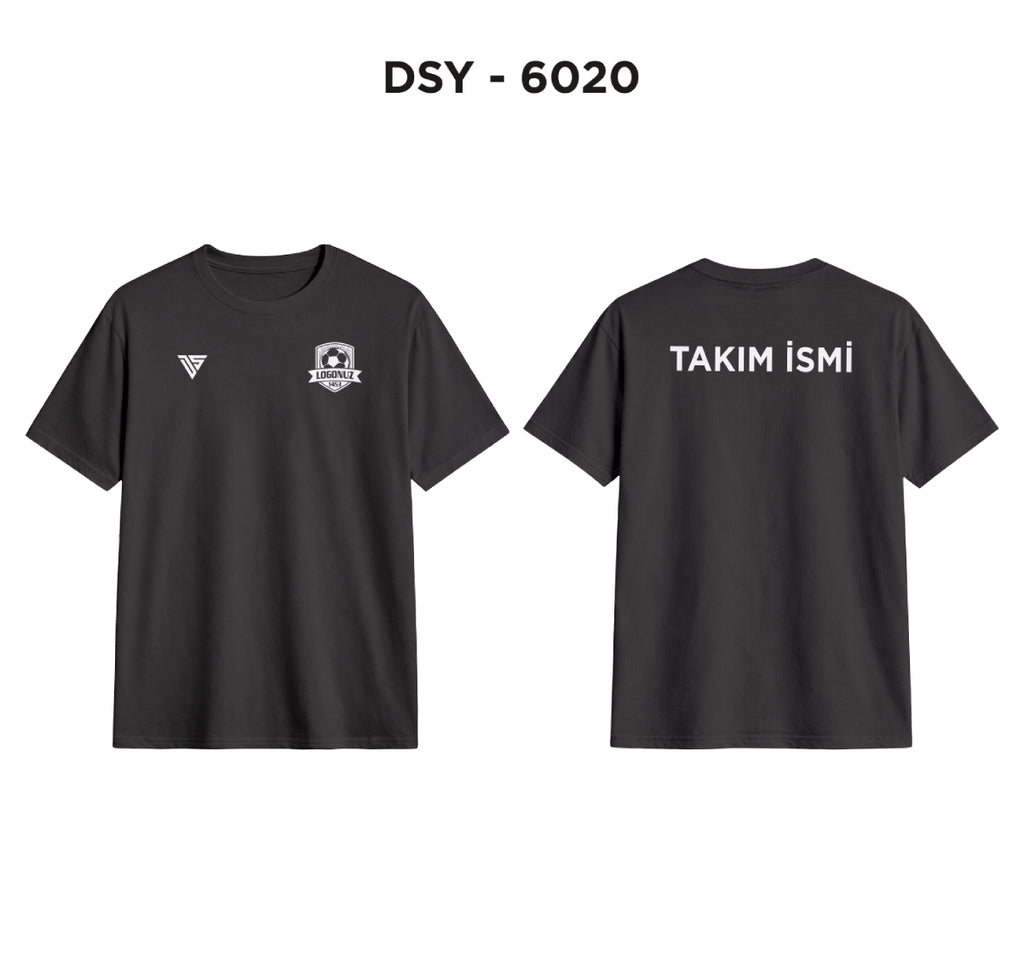 DSY 6020 Siyah 0 Yaka Tişört