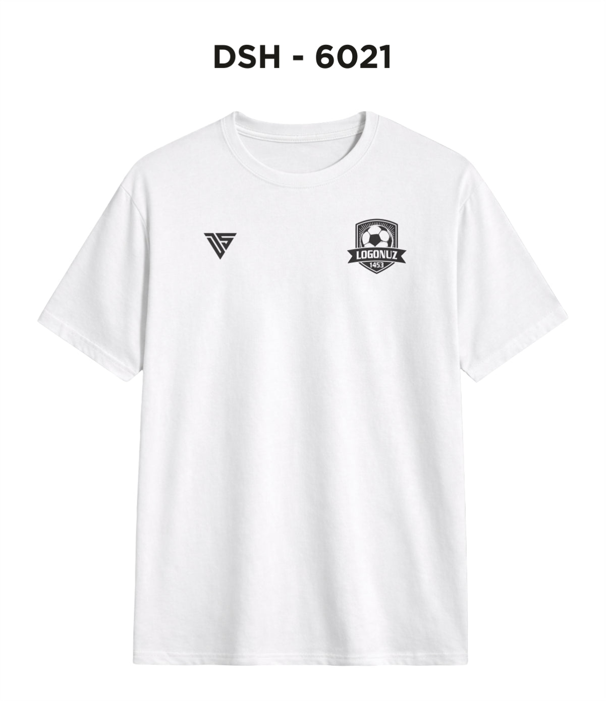 DSY 6021 Beyaz 0 Yaka Tişört