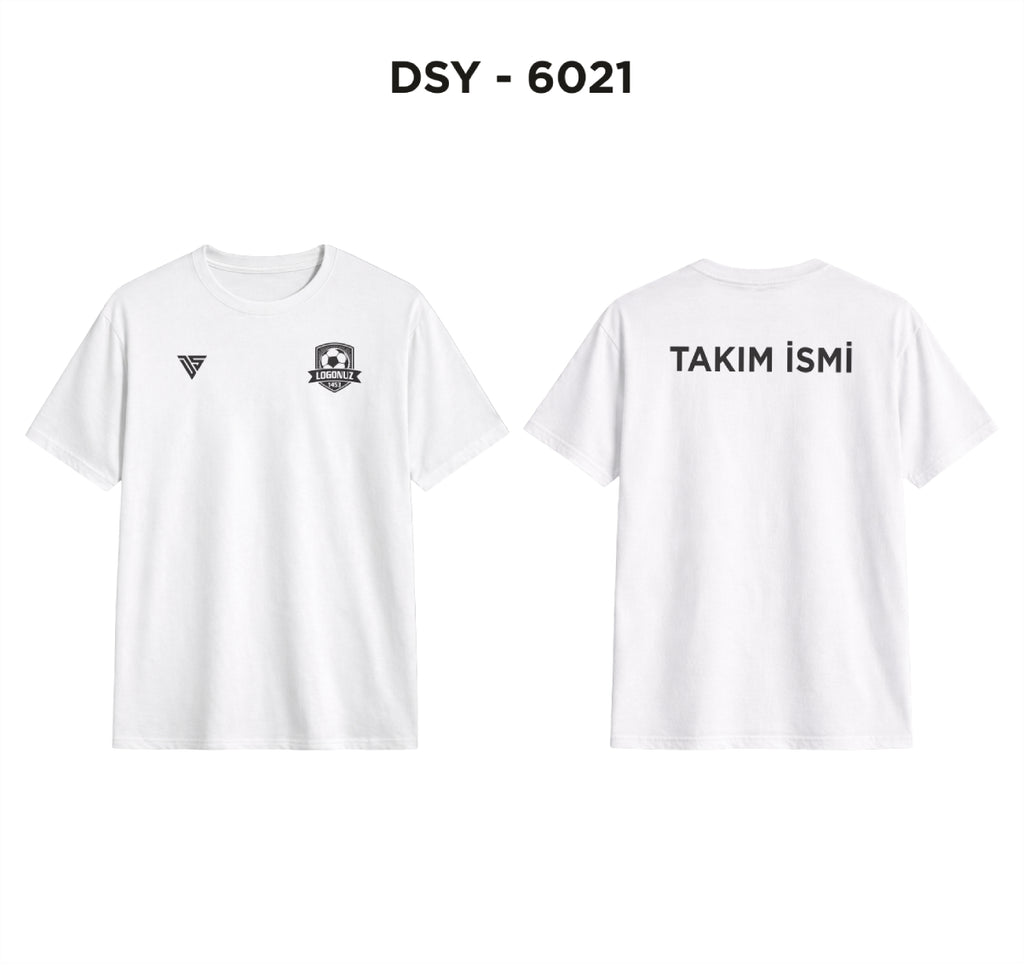 DSY 6021 Beyaz 0 Yaka Tişört