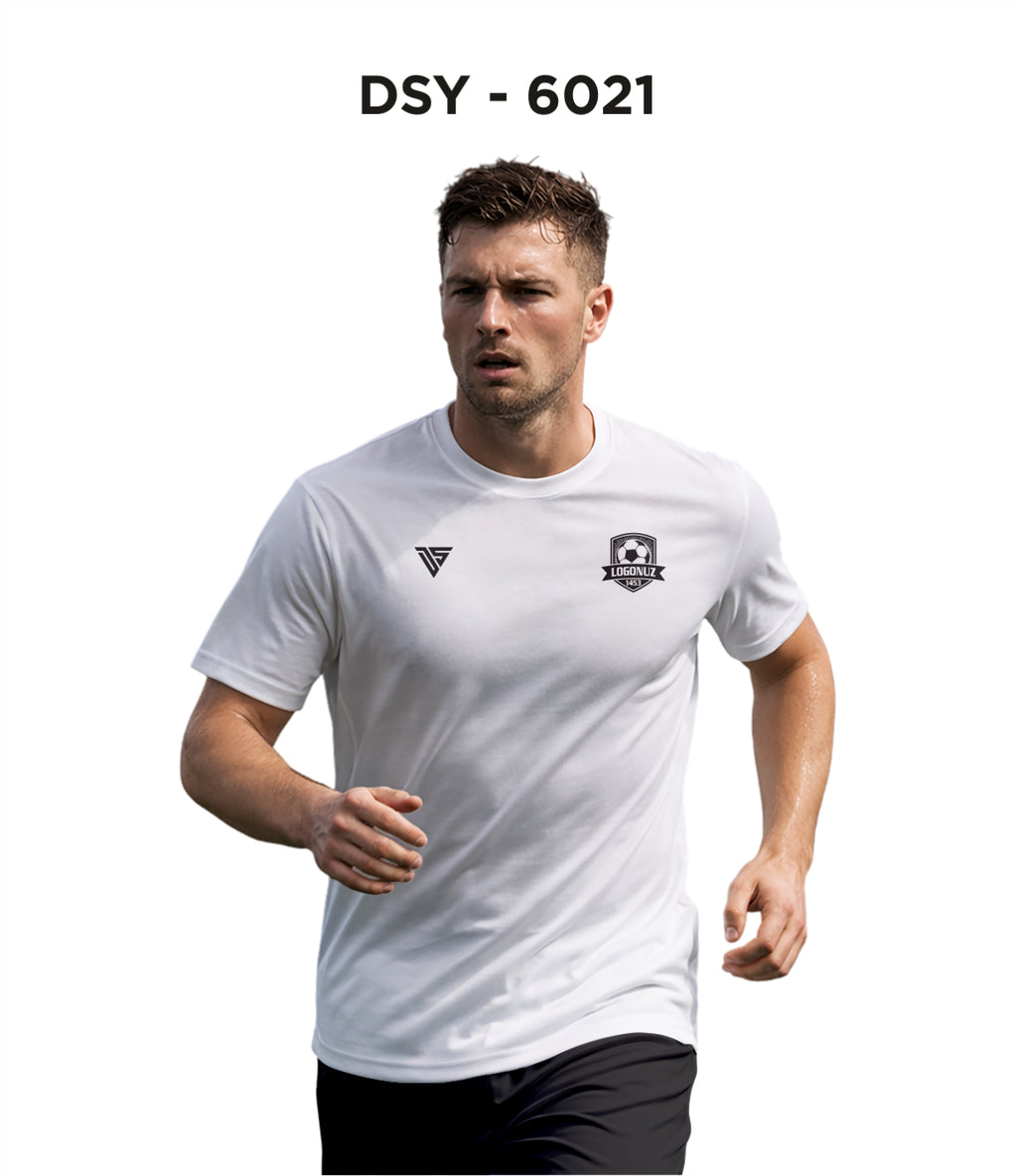 DSY 6021 Beyaz 0 Yaka Tişört