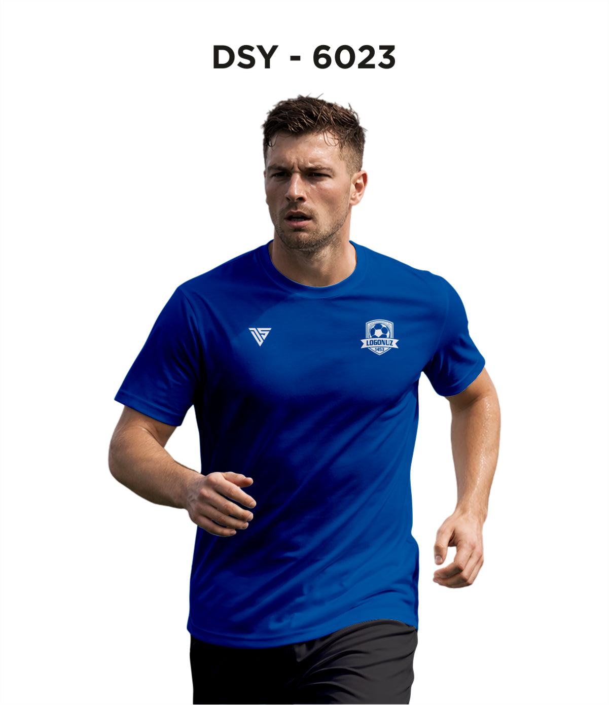 DSY 6023 Mavi 0 Yaka Tişört