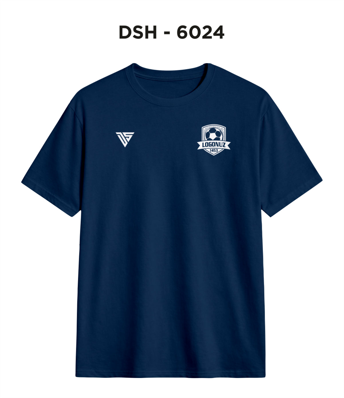 DSY 6024 Lacivert 0 Yaka Tişört
