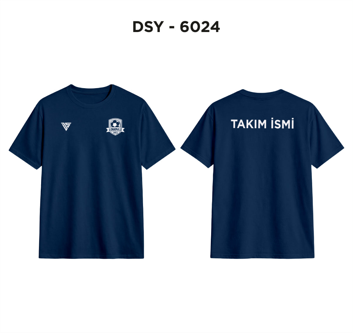 DSY 6024 Lacivert 0 Yaka Tişört