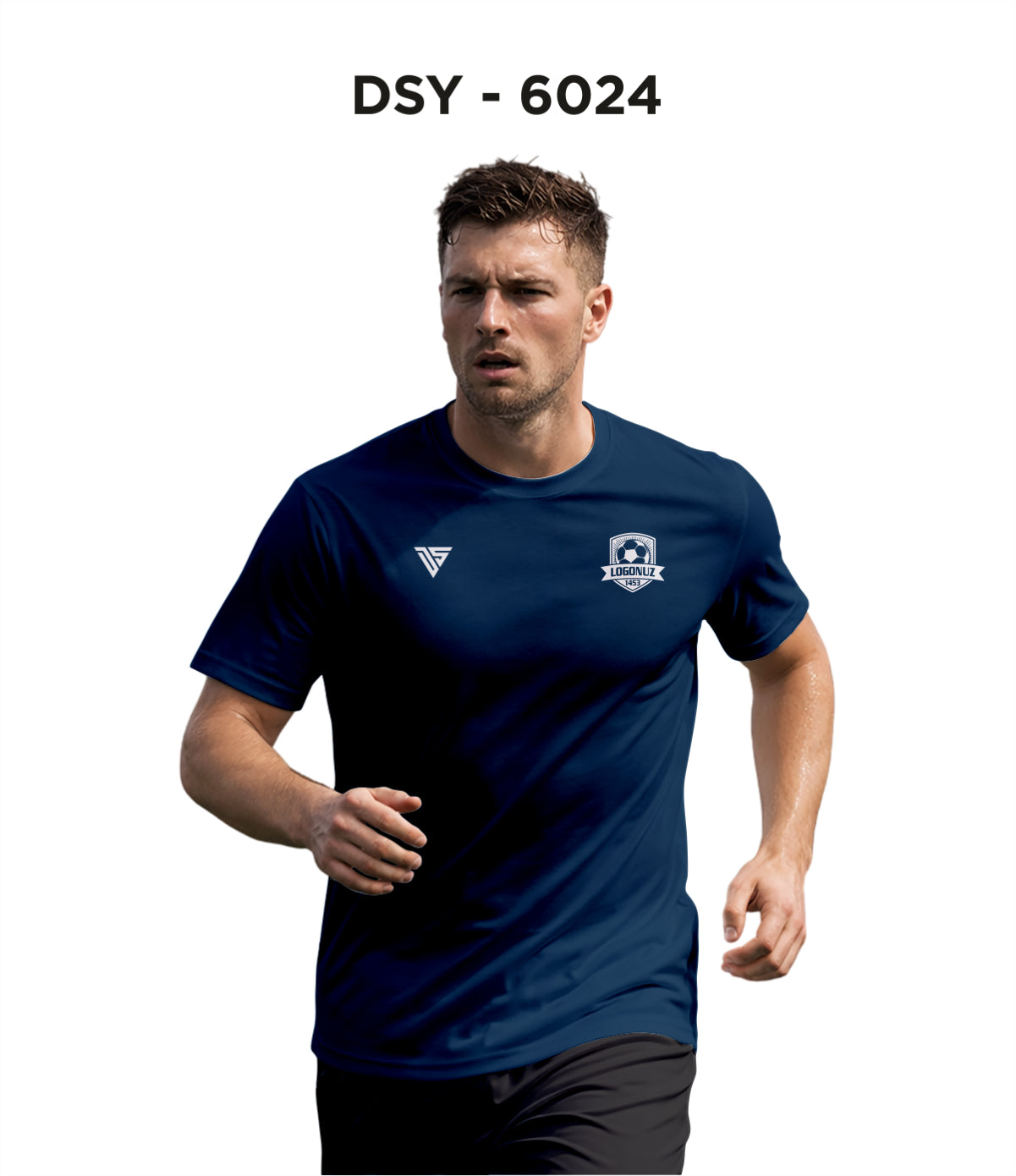 DSY 6024 Lacivert 0 Yaka Tişört