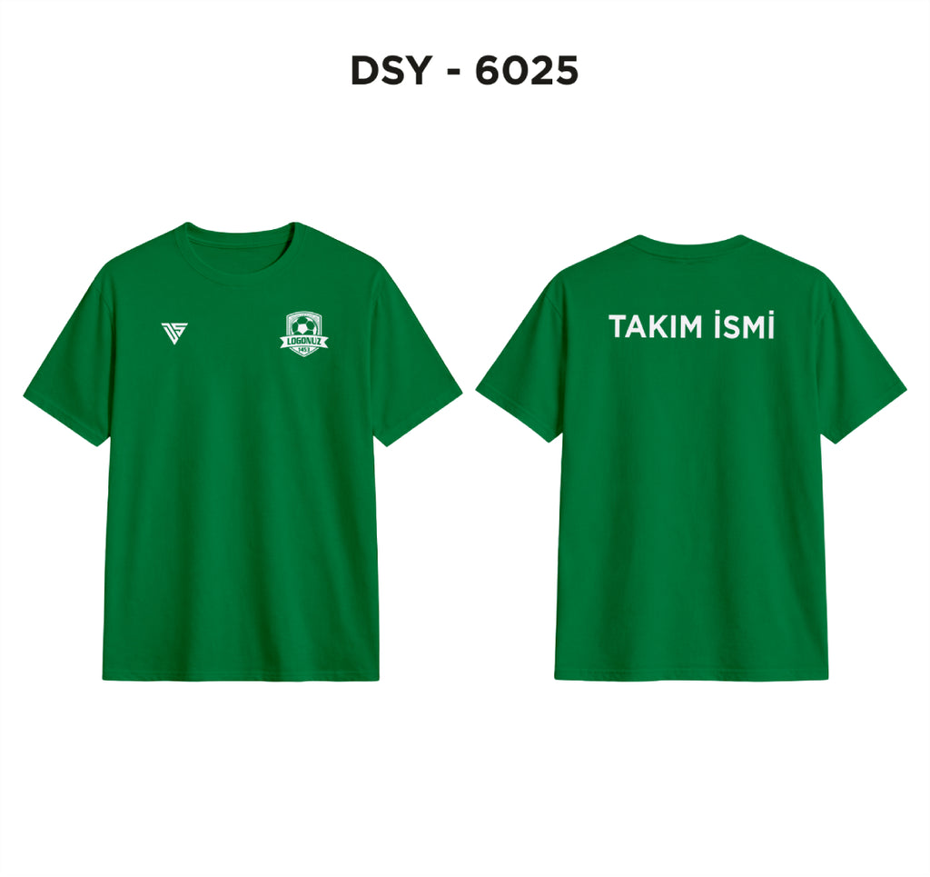 DSY 6025 Yeşil 0 Yaka Tişört