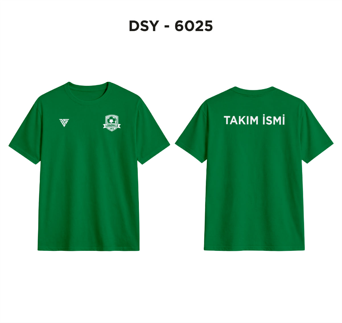DSY 6025 Yeşil 0 Yaka Tişört