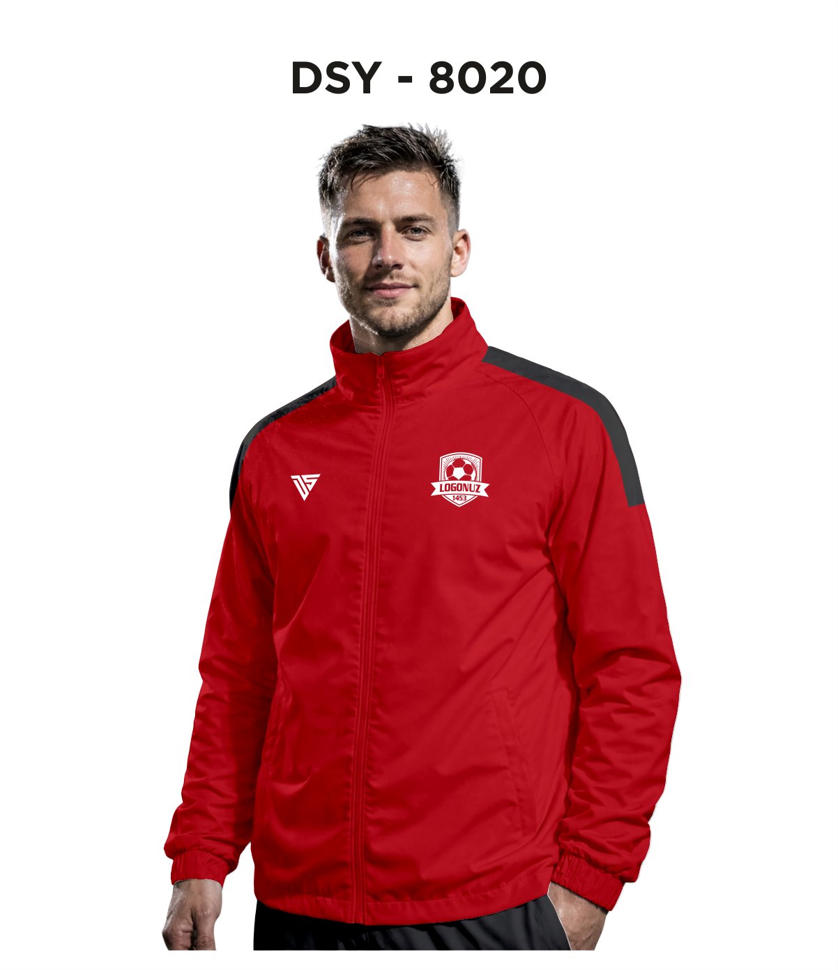 DSY 8020 Kırmızı-Siyah Yağmurluk