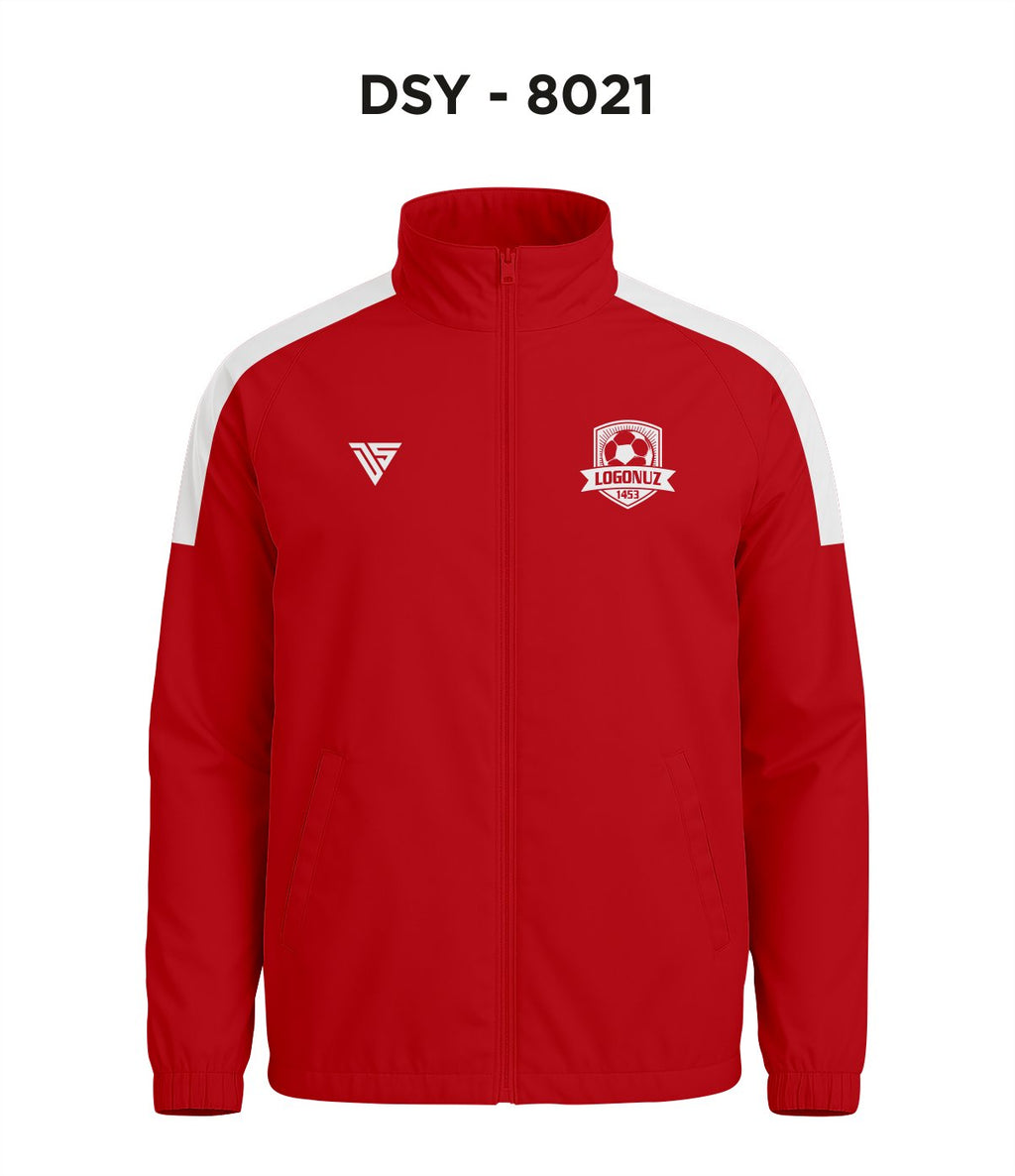 DSY 8021 Kırmızı-Beyaz Yağmurluk