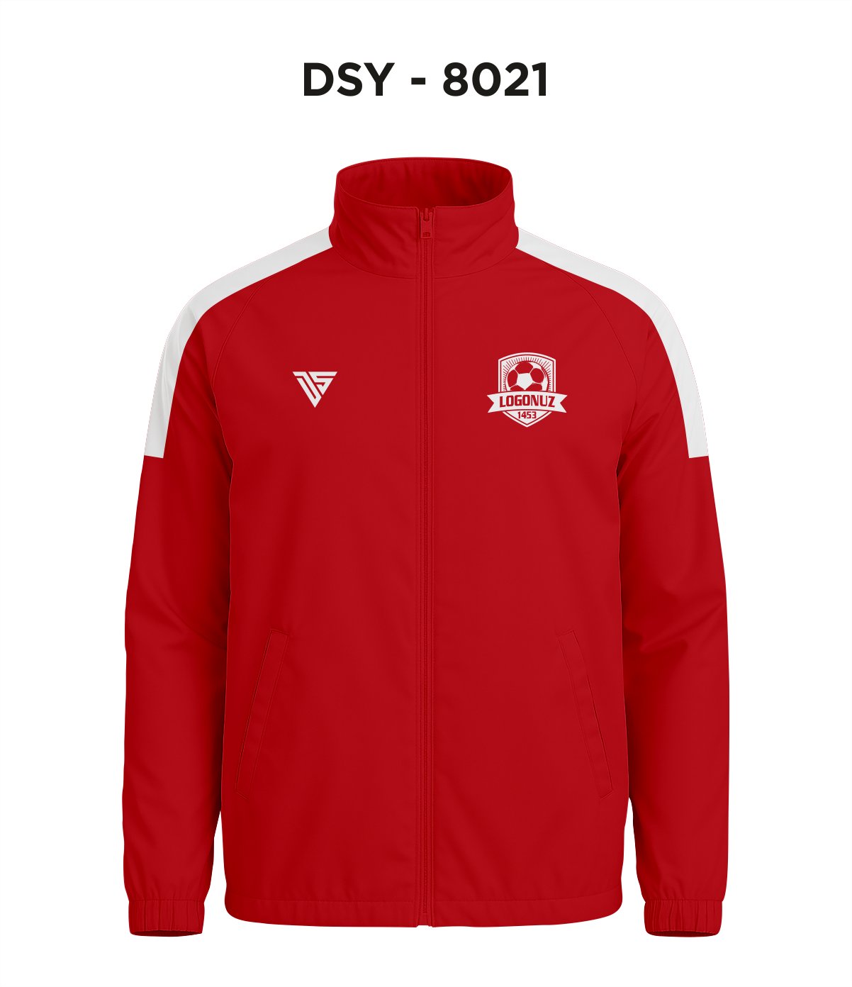 DSY 8021 Kırmızı-Beyaz Yağmurluk