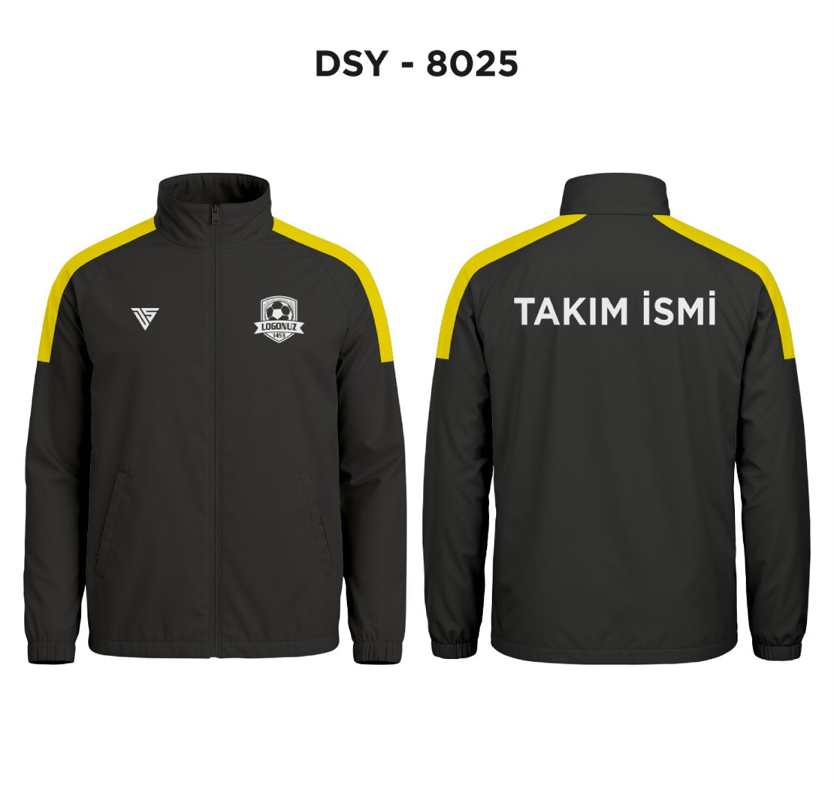 DSY 8025 Siyah-Sarı Yağmurluk
