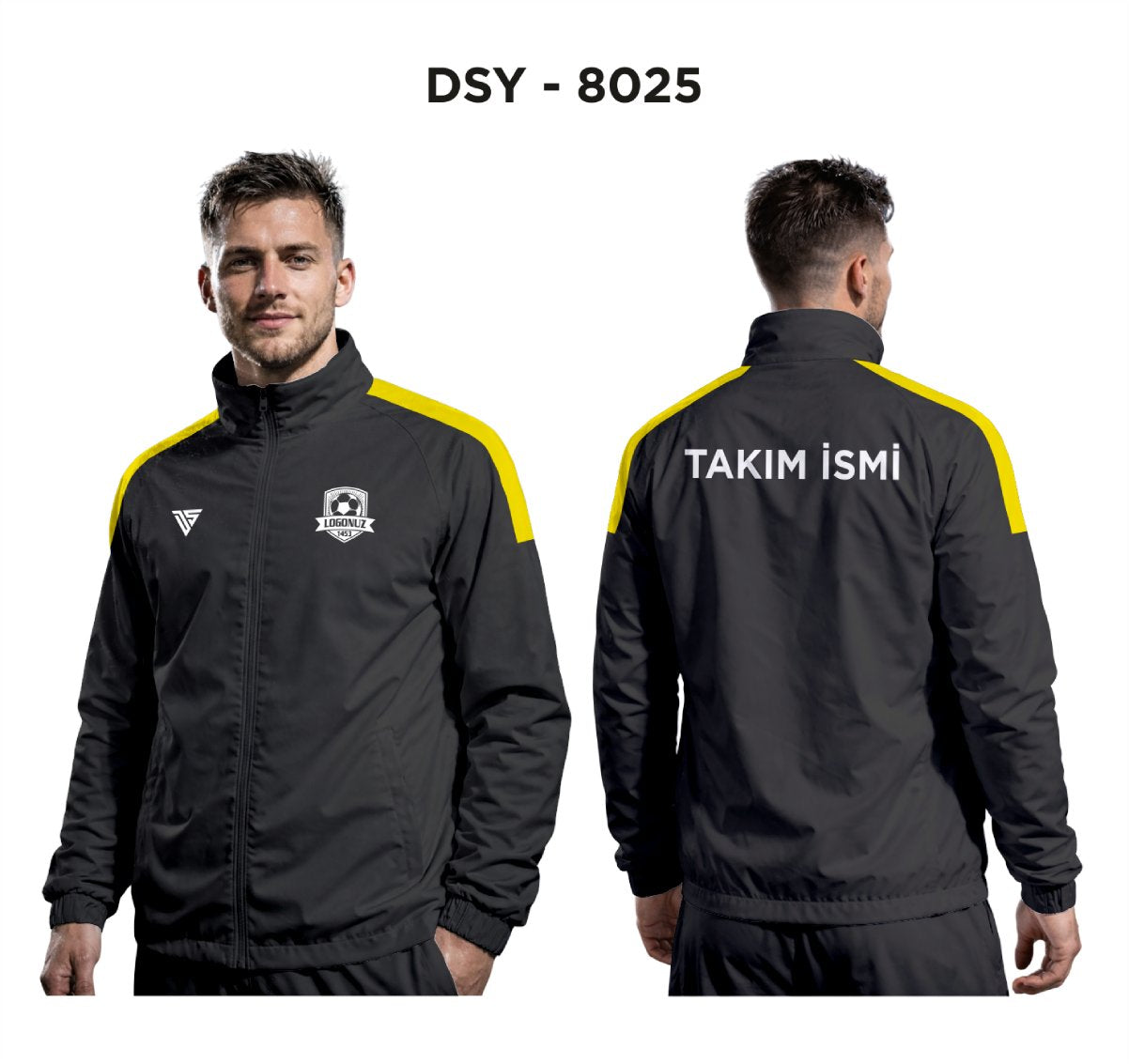 DSY 8025 Siyah-Sarı Yağmurluk