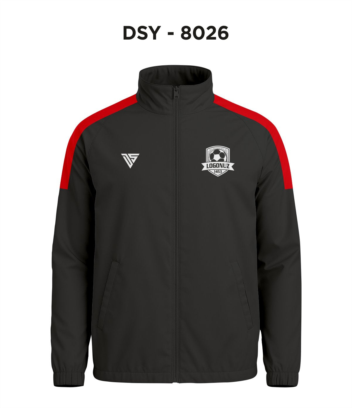 DSY 8026 Siyah-Kırmızı Yağmurluk