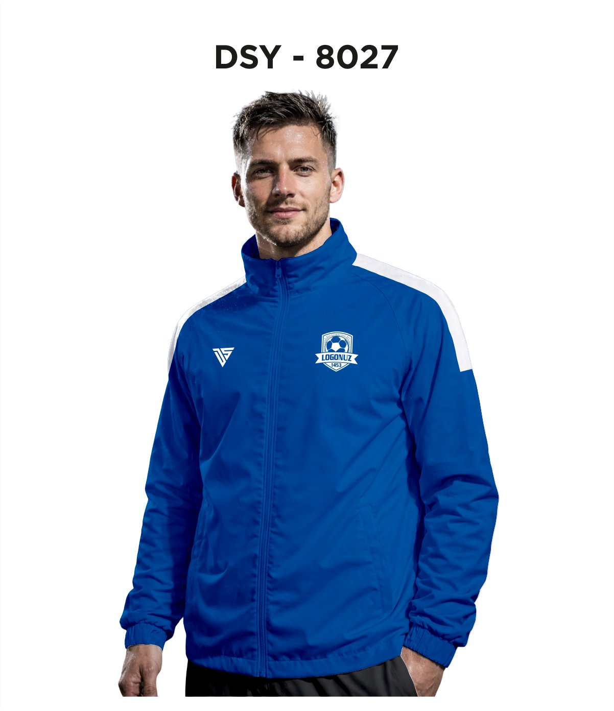 DSY 8027 Mavi-Beyaz Yağmurluk